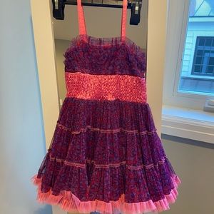 New Stylish Girls Pink and Purple Leopard Dress!